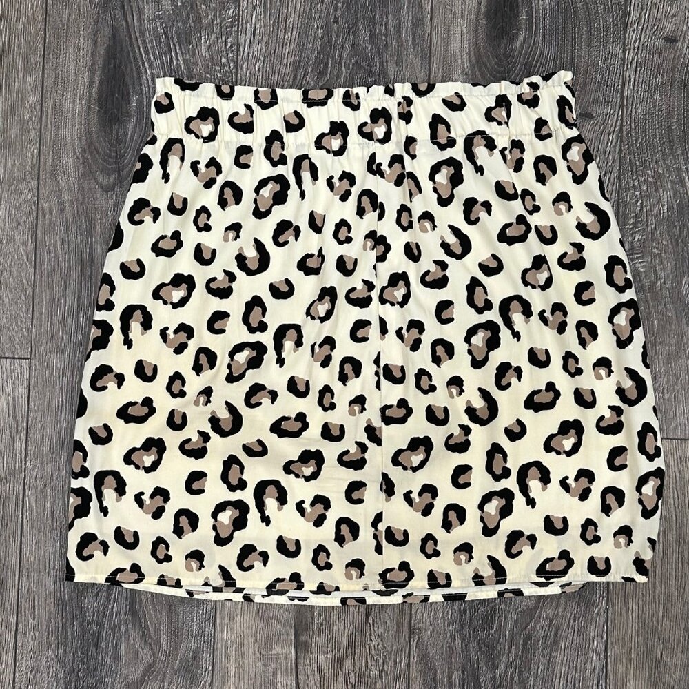 Dina Be Leopard Print Cream, Black and Brown Skirt, Size Large - Picture 4 of 4